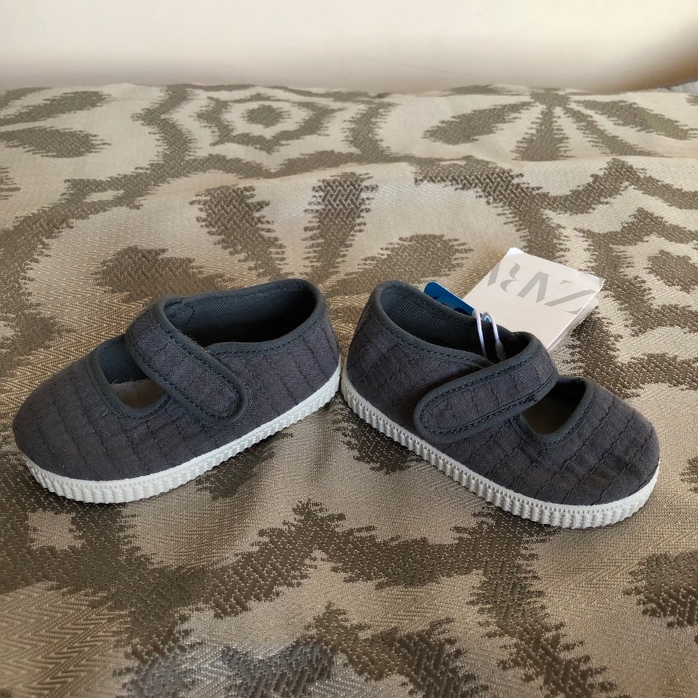 ZARA MINI COTTON SHOES Sz 6-9 - Picture 3 of 14